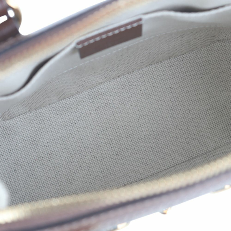 【包稅】GUCCI 640716 GG Supreme 1955 馬銜扣手提迷你斜背包 36119K-6