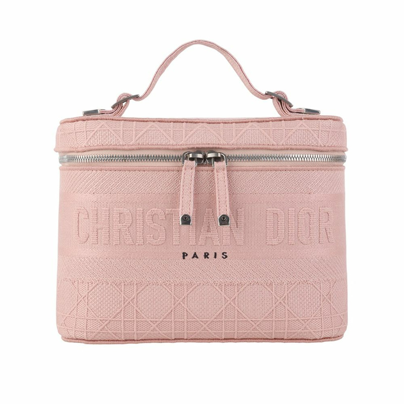 【包稅】DIOR S5480VREY Cannage刺繡旅行化妝手提包 36121Y-0