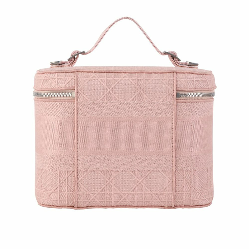 【包稅】DIOR S5480VREY Cannage刺繡旅行化妝手提包 36121Y-2