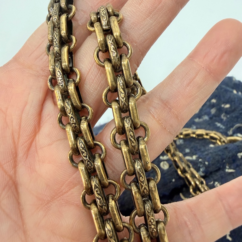 CHANEL 香奈兒 藍色 毛呢 編織 鍊條包 肩背包 側背包-30