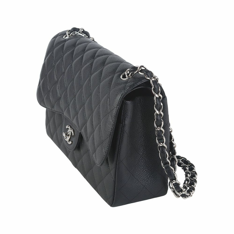 【包稅】CHANEL A58600 經典魚子醬 2.55 銀色 大號 36132-1