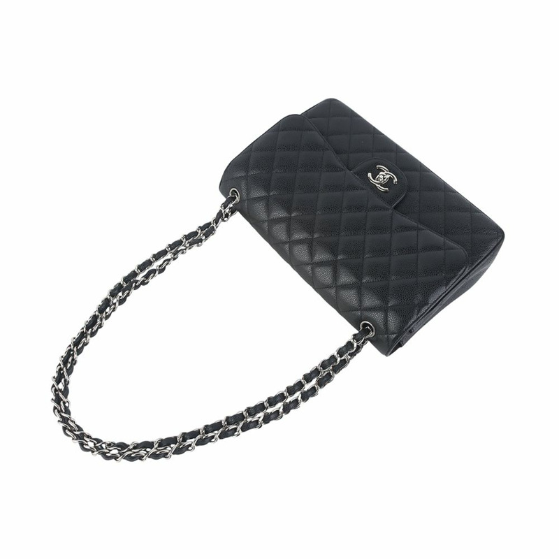 【包稅】CHANEL A58600 經典魚子醬 2.55 銀色 大號 36132-3