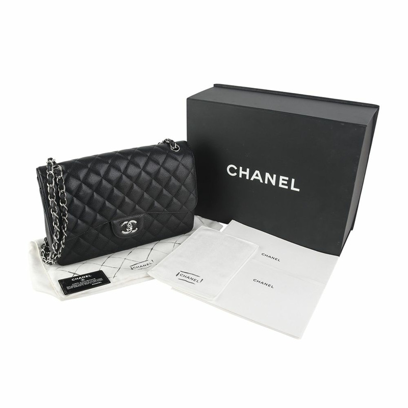 【包稅】CHANEL A58600 經典魚子醬 2.55 銀色 大號 36132-7
