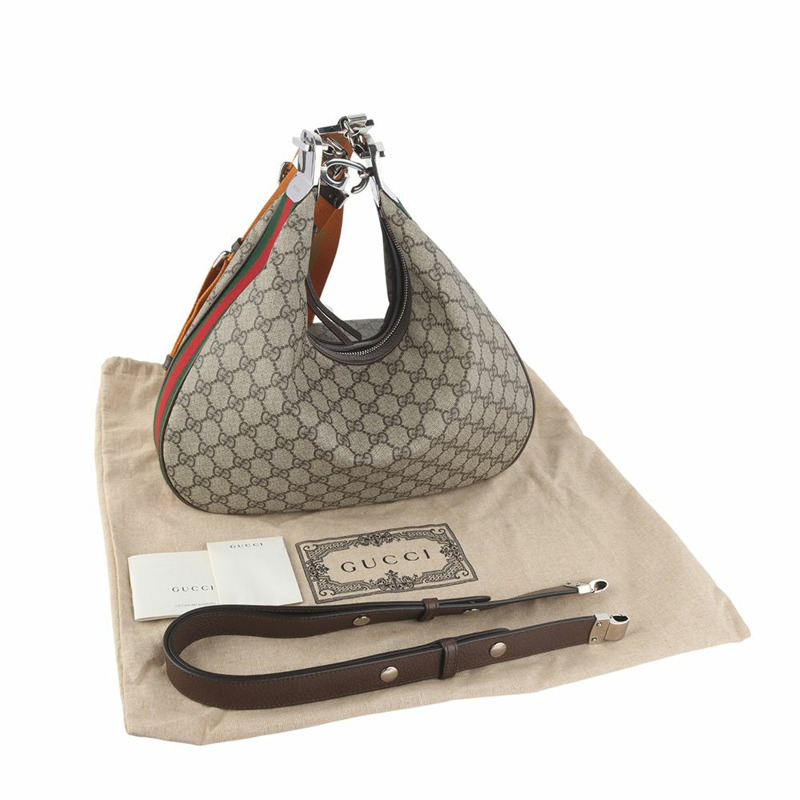 【包稅】GUCCI 702823 GG Supreme Attash 雙肩帶單肩包 中型 36146-2-7