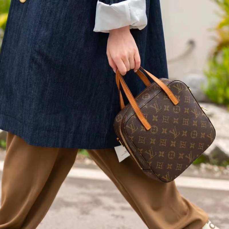 LV 老花飯盒包 斜挎包-1