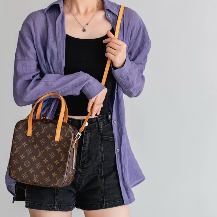 LV 老花飯盒包 斜挎包-2