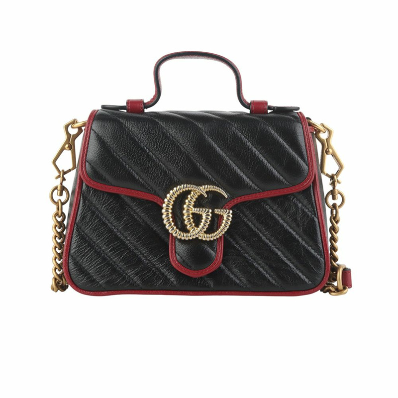 【包稅】GUCCI GG Marmont 迷你手提斜背包 583571-2-0