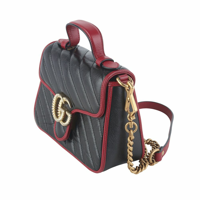 【包稅】GUCCI GG Marmont 迷你手提斜背包 583571-2-1