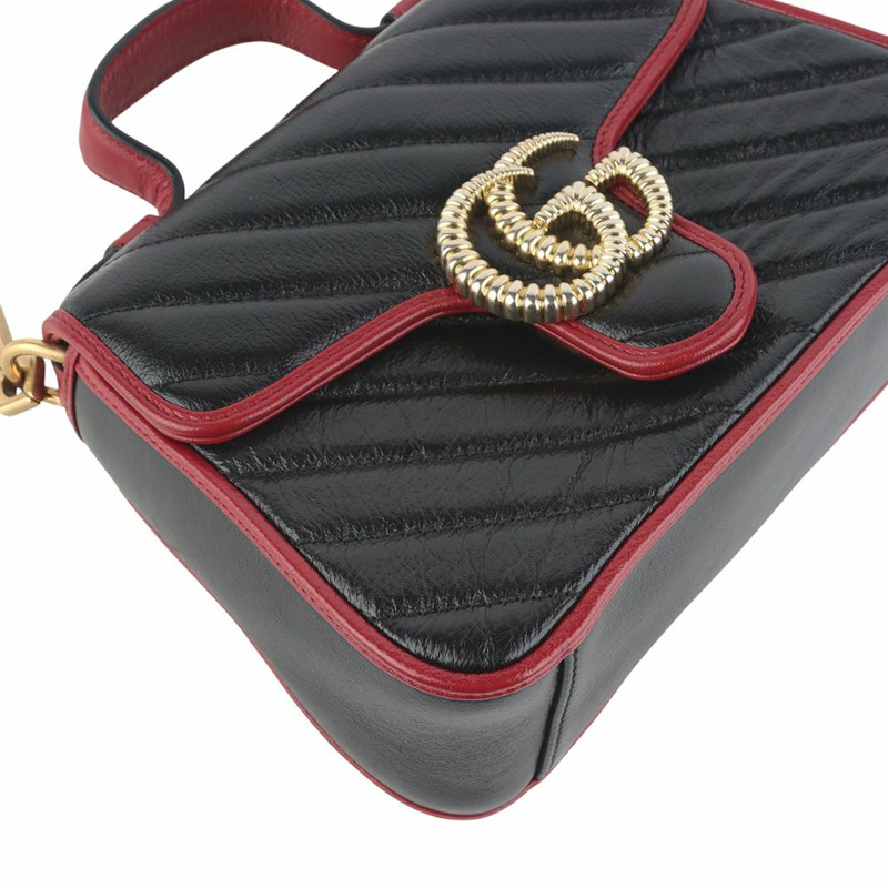 【包稅】GUCCI GG Marmont 迷你手提斜背包 583571-2-4