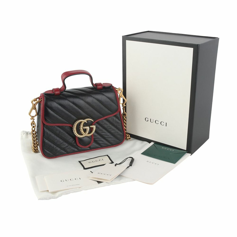 【包稅】GUCCI GG Marmont 迷你手提斜背包 583571-2-7