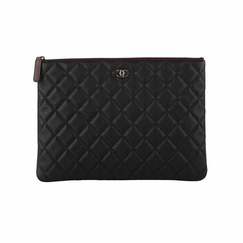 【包稅】CHANEL 魚子醬手拿包 金色 中 36147-3 A82545