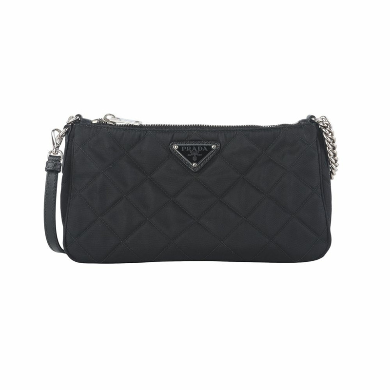 【包稅】PRADA Pocono尼龍絎縫鏈條迷你斜背包 36148Y-0