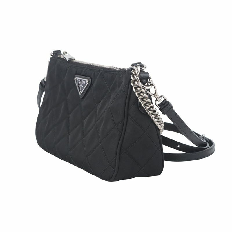【包稅】PRADA Pocono尼龍絎縫鏈條迷你斜背包 36148Y-1