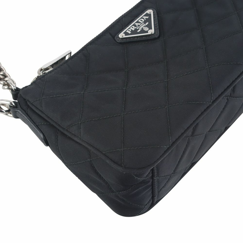 【包稅】PRADA Pocono尼龍絎縫鏈條迷你斜背包 36148Y-4