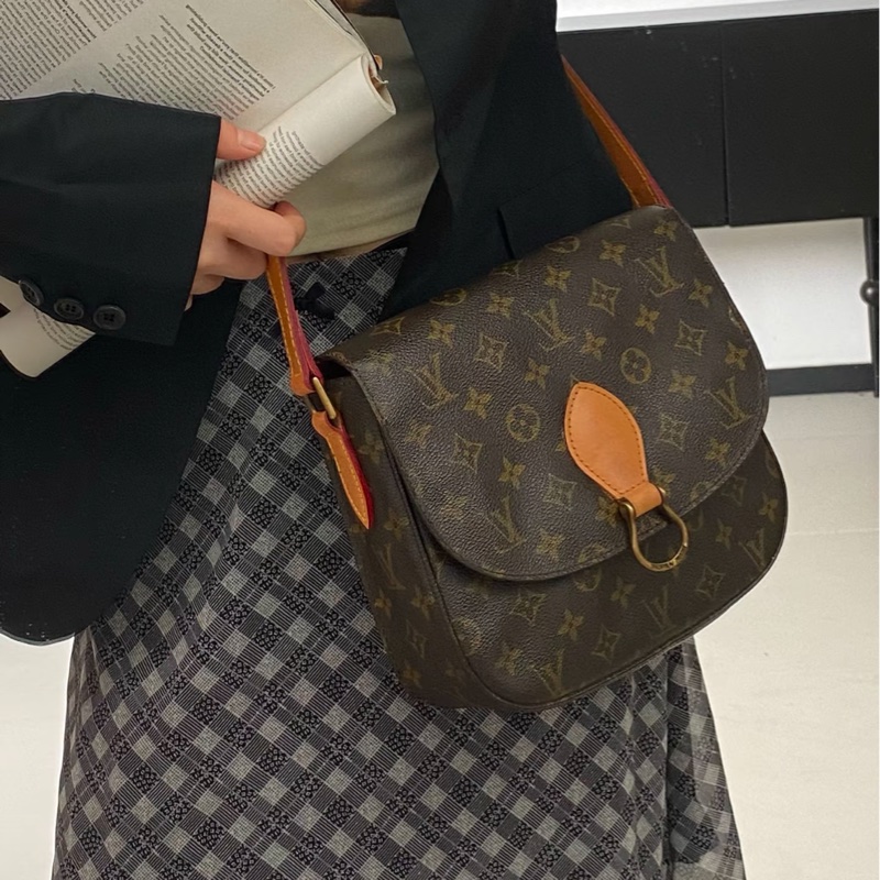 LV老花馬鞍包 大號 極品成色-0