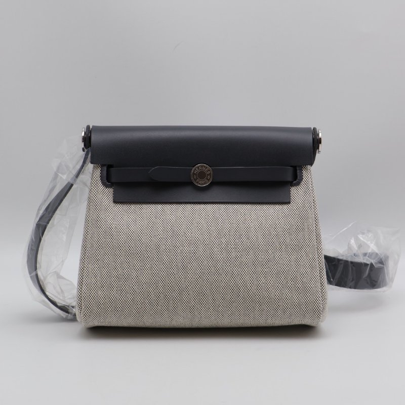 HERMES Herbag zip 20 - 石板灰銀 W-0