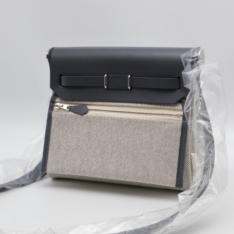 HERMES Herbag zip 20 - 石板灰銀 W-1