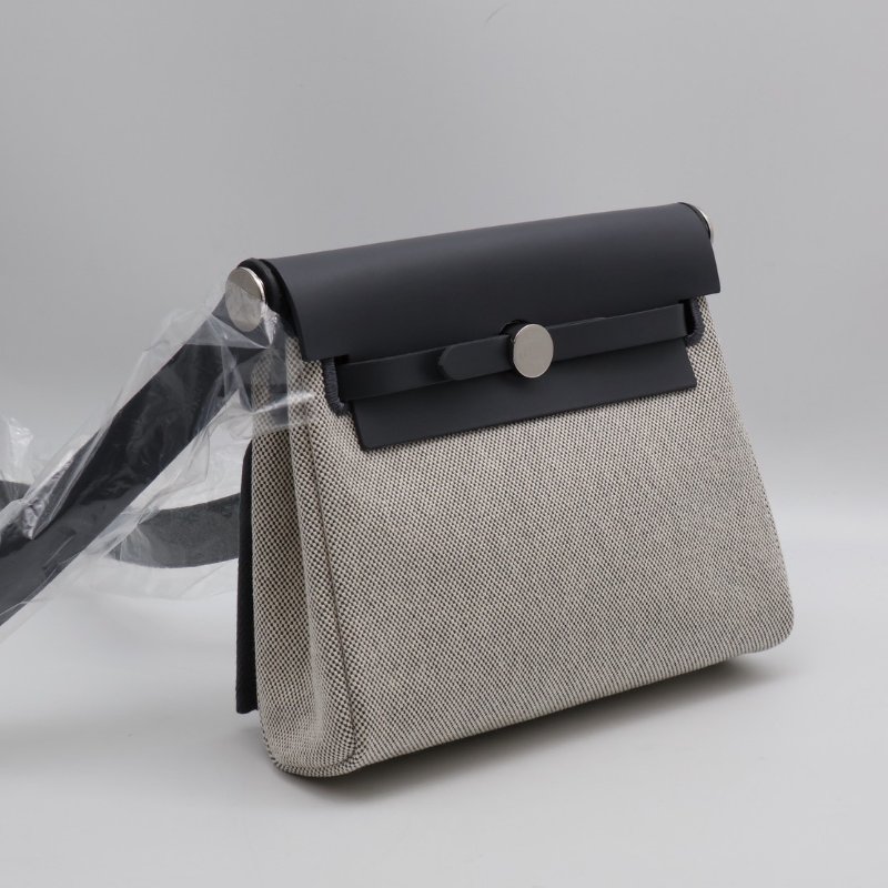 HERMES Herbag zip 20 - 石板灰銀 W-8