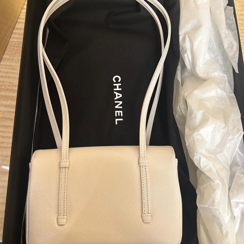 Chanel香奈兒26P Jennie同款白色腋下迷你-2