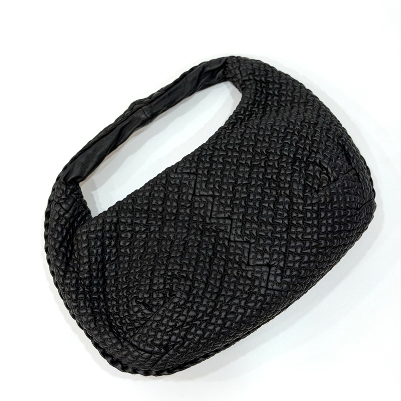 BOTTEGA VENETA BV  黑色 編織 HOBO 流浪 和尚 肩背包 手提包-5