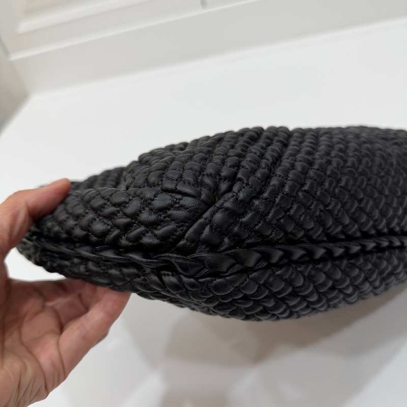 BOTTEGA VENETA BV  黑色 編織 HOBO 流浪 和尚 肩背包 手提包-7