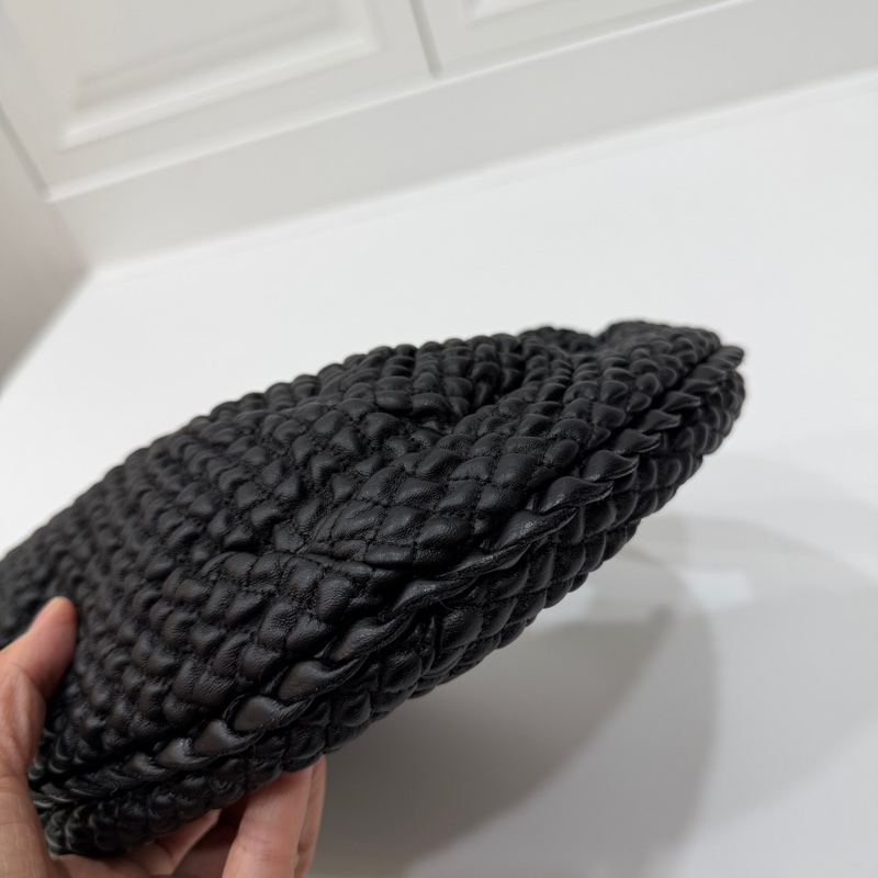 BOTTEGA VENETA BV  黑色 編織 HOBO 流浪 和尚 肩背包 手提包-8