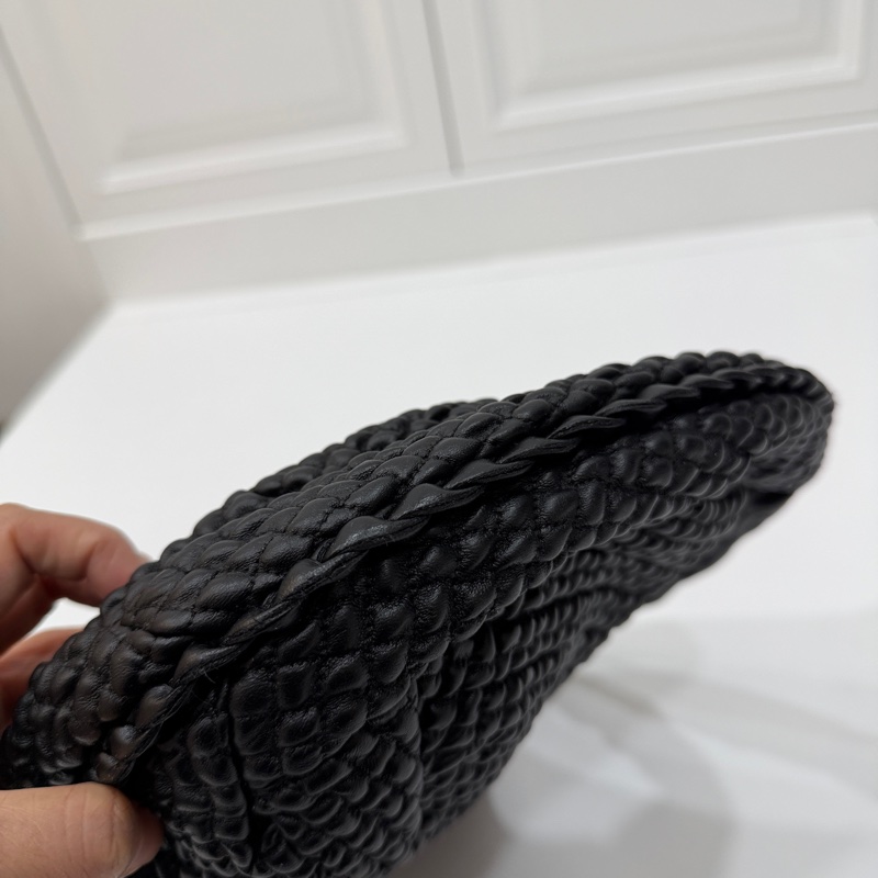 BOTTEGA VENETA BV  黑色 編織 HOBO 流浪 和尚 肩背包 手提包-9