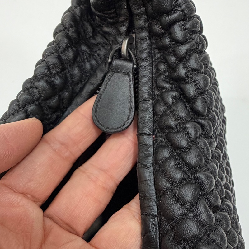 BOTTEGA VENETA BV  黑色 編織 HOBO 流浪 和尚 肩背包 手提包-22
