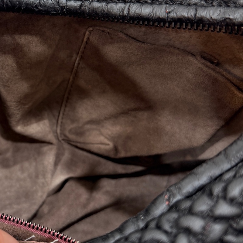 BOTTEGA VENETA BV  黑色 編織 HOBO 流浪 和尚 肩背包 手提包-27