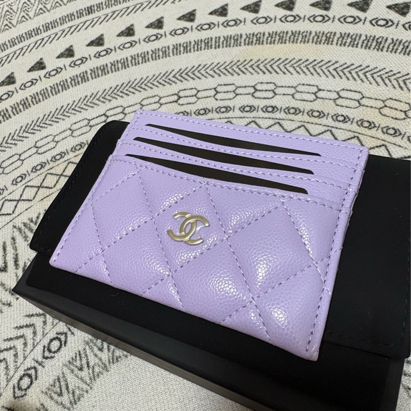 Chanel 香奈兒 全新 淡紫色 卡夾-2