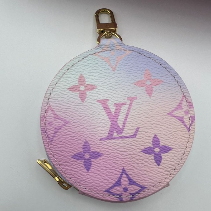 路易威登 Papillon BB 漸層粉紫老花圓筒包-1