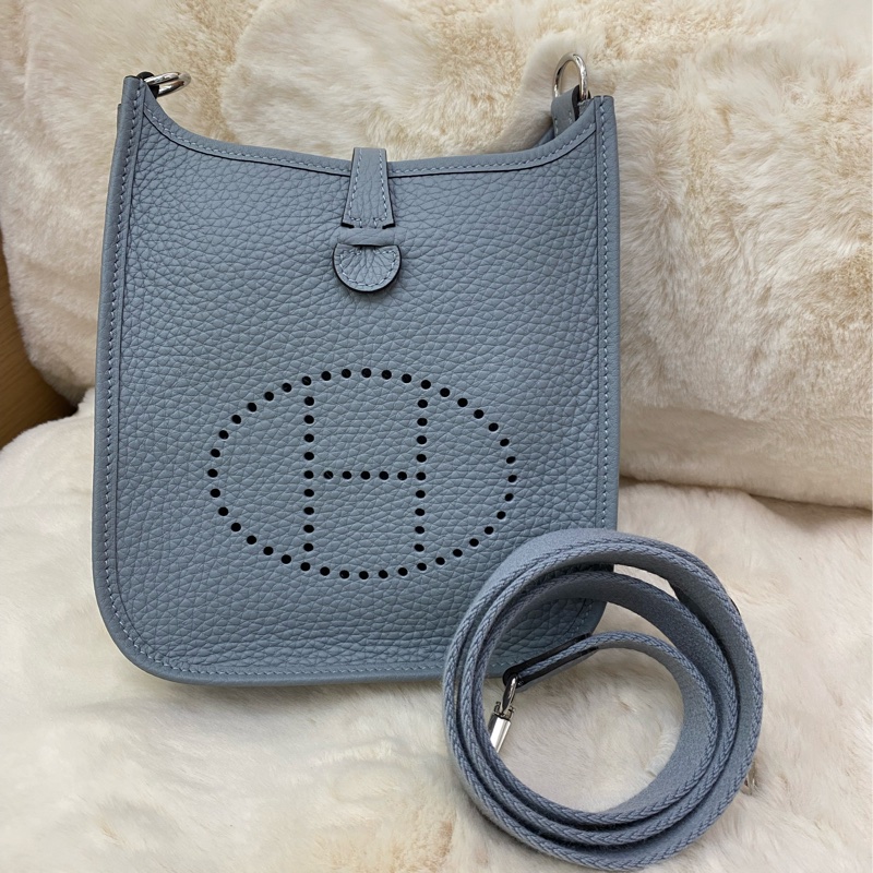 mini Evelyne 木偶灰 銀扣-0