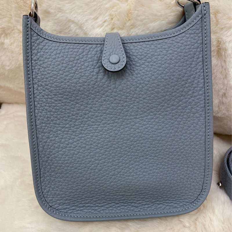 mini Evelyne 木偶灰 銀扣-1