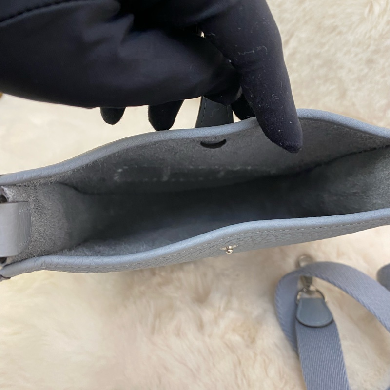 mini Evelyne 木偶灰 銀扣-4