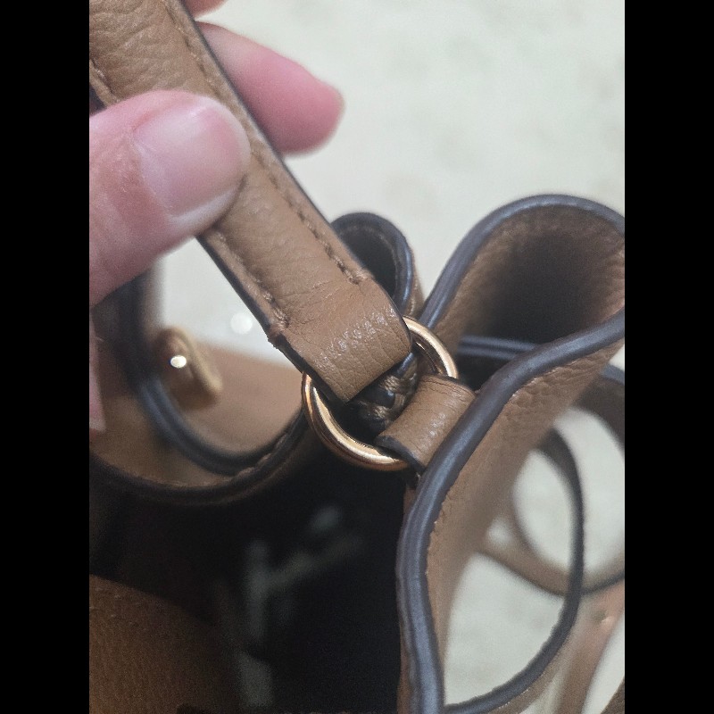 Tory burch romy 水桶包 專櫃款 提拉米蘇色-21