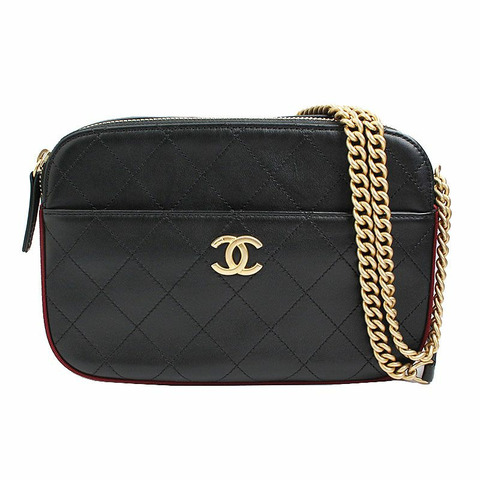 【包稅】CHANEL 復古金色化妝相機斜背包 26 系列