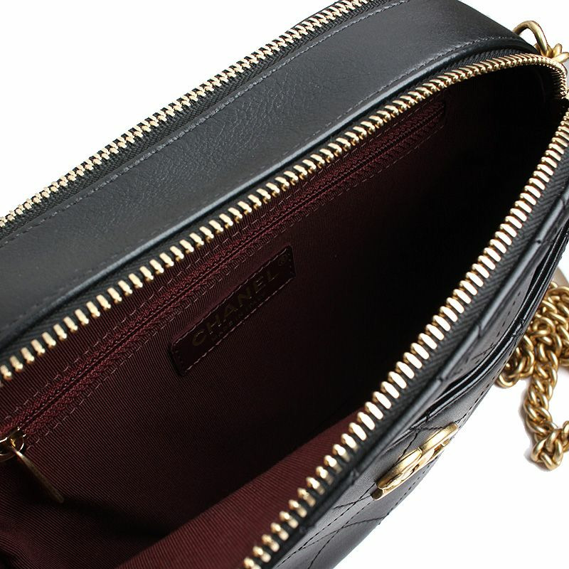 【包稅】CHANEL 復古金色化妝相機斜背包 26 系列-5