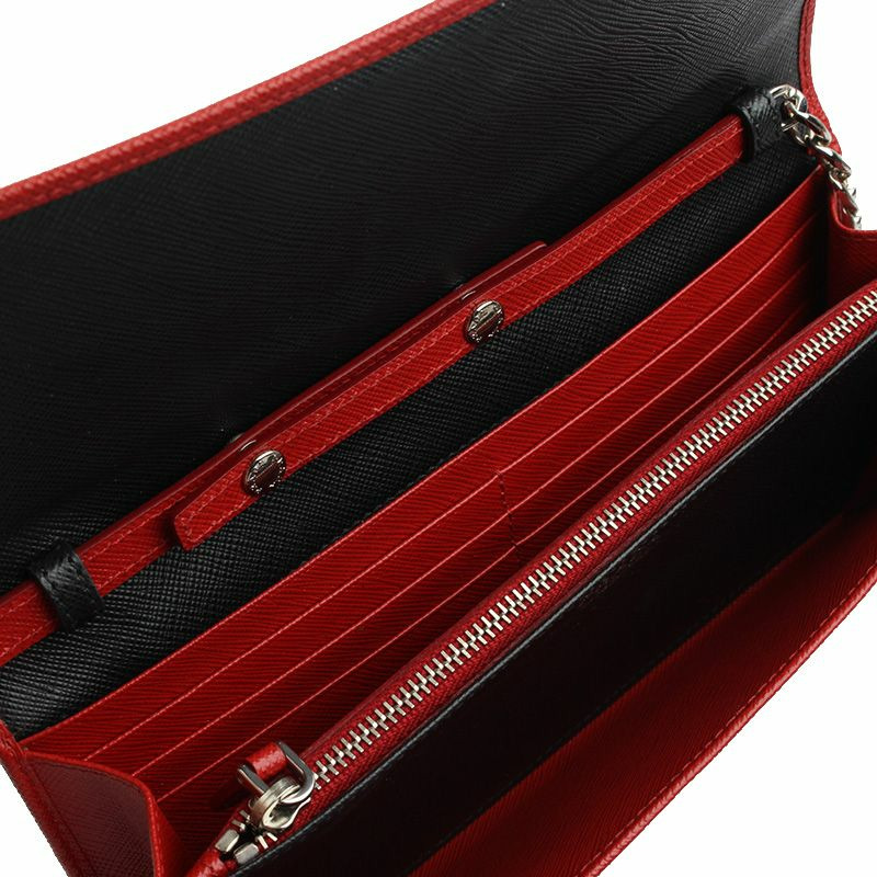 【包稅】PRADA Saffiano 銀色斜背包與手拿包-4