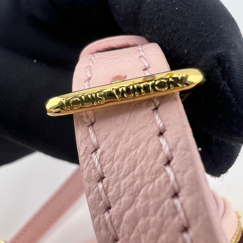 路易威登 Mini Bumbag 粉色粒面牛皮腰包／斜背包-12