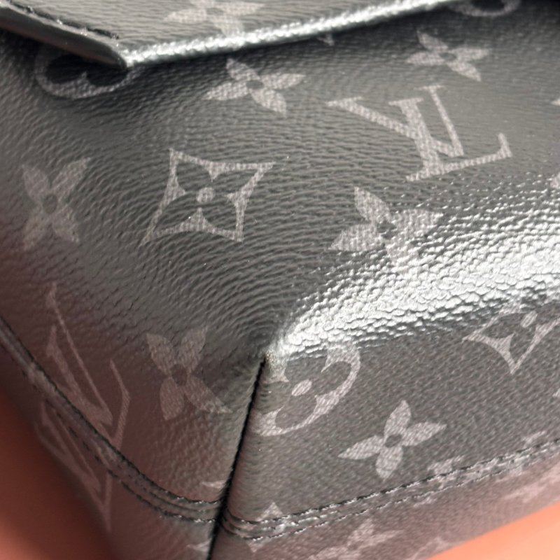 ::LOUIS VUITTON:: LV M46794 S-Cape 郵差包經典黑花紋掀蓋磁吸釦斜背包-7