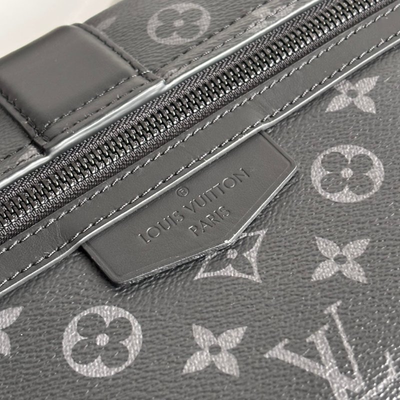 ::LOUIS VUITTON:: LV M46794 S-Cape 郵差包經典黑花紋掀蓋磁吸釦斜背包-10