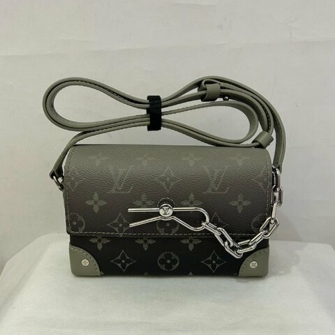 LV卡其色漸層PVC銀釦STEAMER
