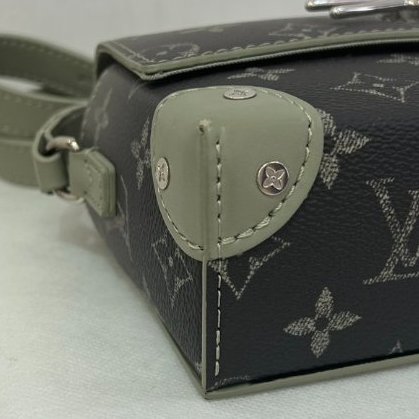 LV卡其色漸層PVC銀釦STEAMER-5