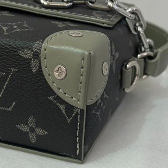 LV卡其色漸層PVC銀釦STEAMER-6