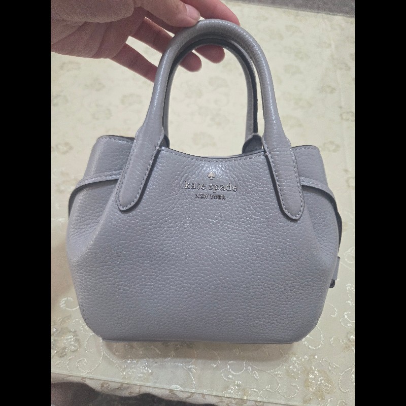 kate spade dumpling 迷你水餃包 灰藍色-0