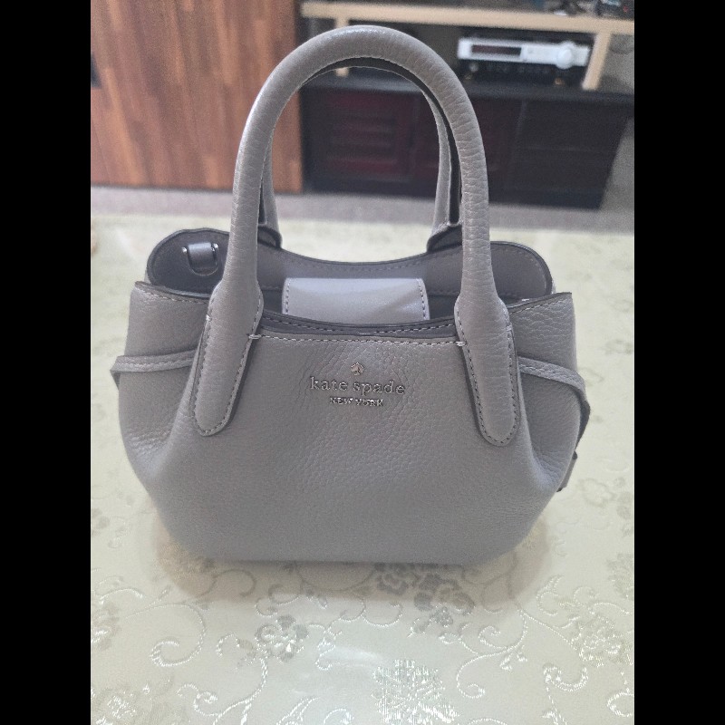 kate spade dumpling 迷你水餃包 灰藍色-1