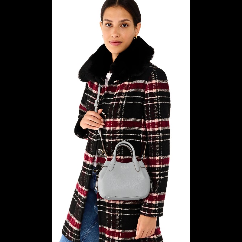 kate spade dumpling 迷你水餃包 灰藍色-4