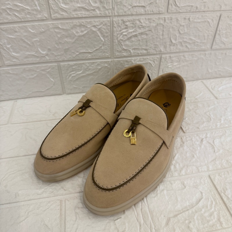 LORO PIANA杏色樂福鞋👞 貴婦名媛最愛😻-0