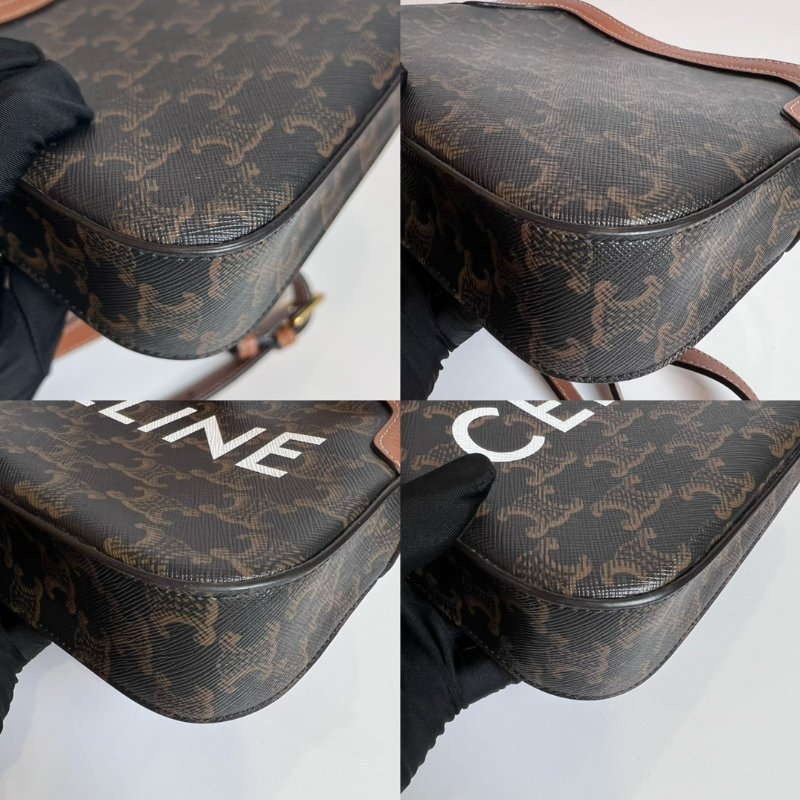 CELINE 凱旋門LOGO貝殼包-10