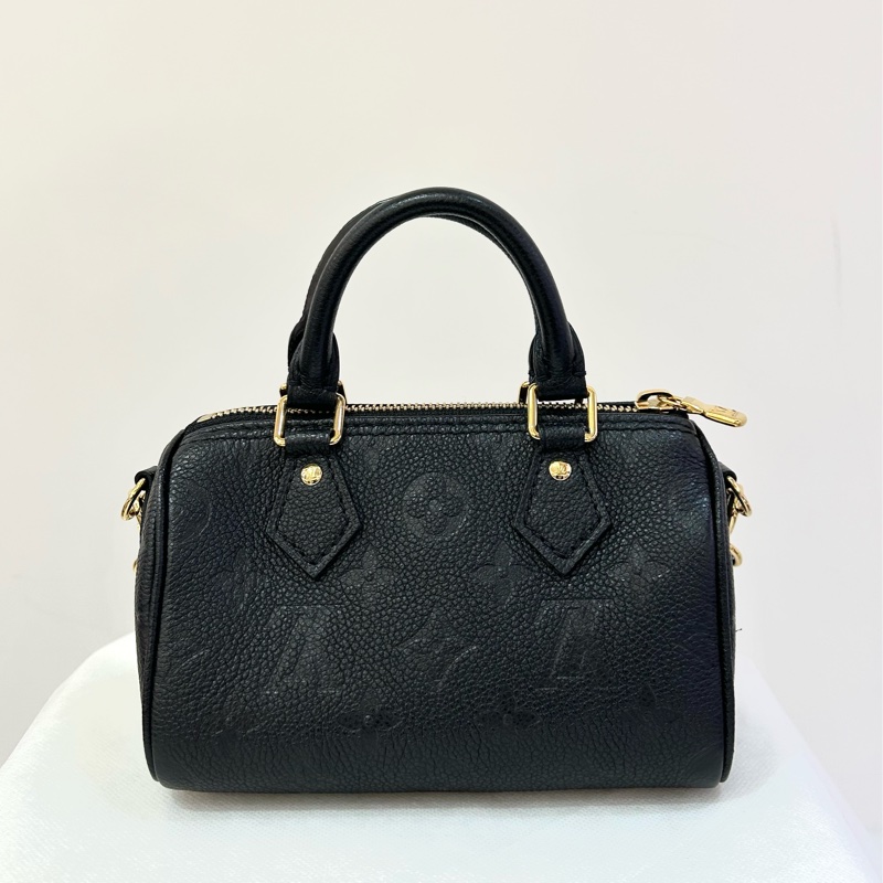 LV 黑壓紋nano speedy-1